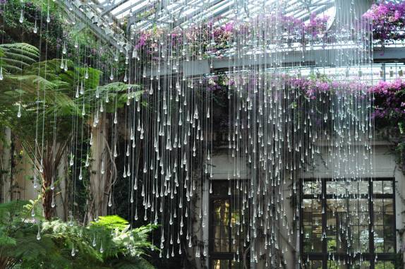 O belo interior da estufa de Longwood Gardens, na Pennsylvania - Estados Unidos